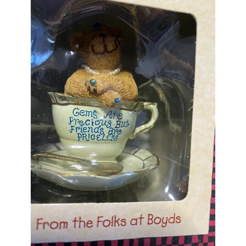 TEABEARIES Gem & Merci BOYDS Bears #24324 Teabearies & #24306 In Boxes